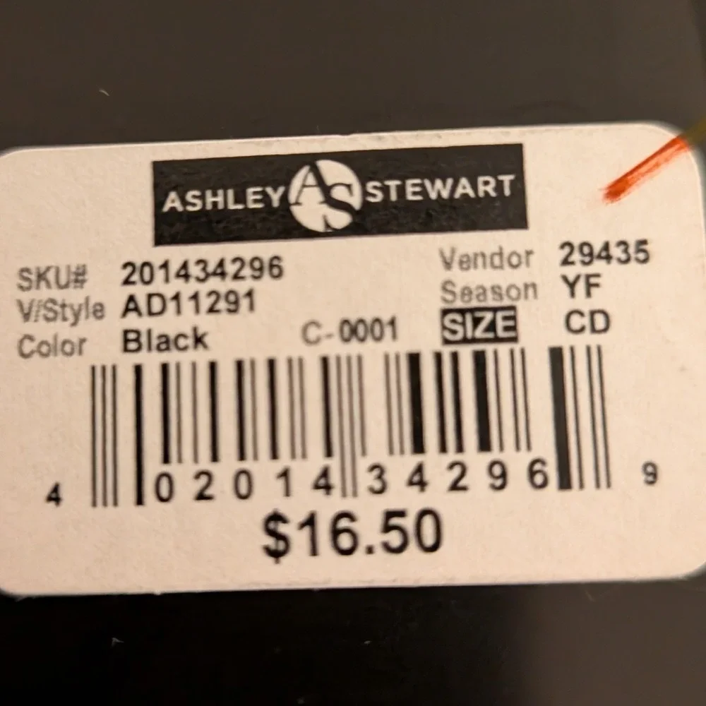 Ashley Stewart Black Shimmer Diamond Grid Footed Tights Plus Size 2X CD AD11291‎
